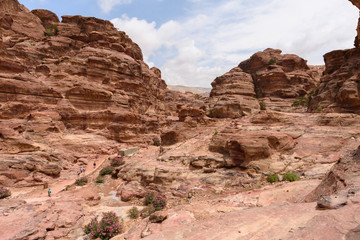 PETRA/JORDAN - April 2018: Way from Petra to Monastery