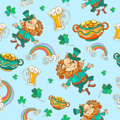 Seamless pattern for St. Patrick's day