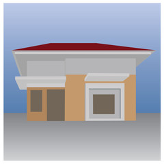 vector illustration of a simple house