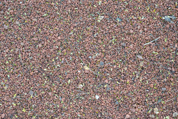 fine red gravel in the Park