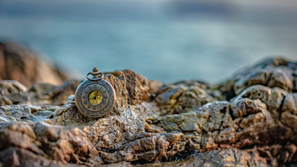 Vintage Watch On Sea Stone