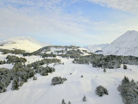 Ice Waters Of Cook Inlet And Chugach Mountains In Alaska 