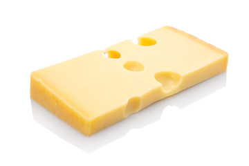 Emmentaler Käse mit Löcher