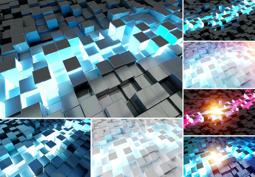 Abstract Cubes Backgrounds