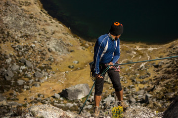 rapel de montaña