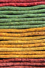 Bastoncini colorati come texture