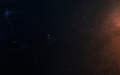 Fototapeta premium Nebula, starfield, cluster of stars in deep space. Science fiction art. Elements of this image furnished by NASA