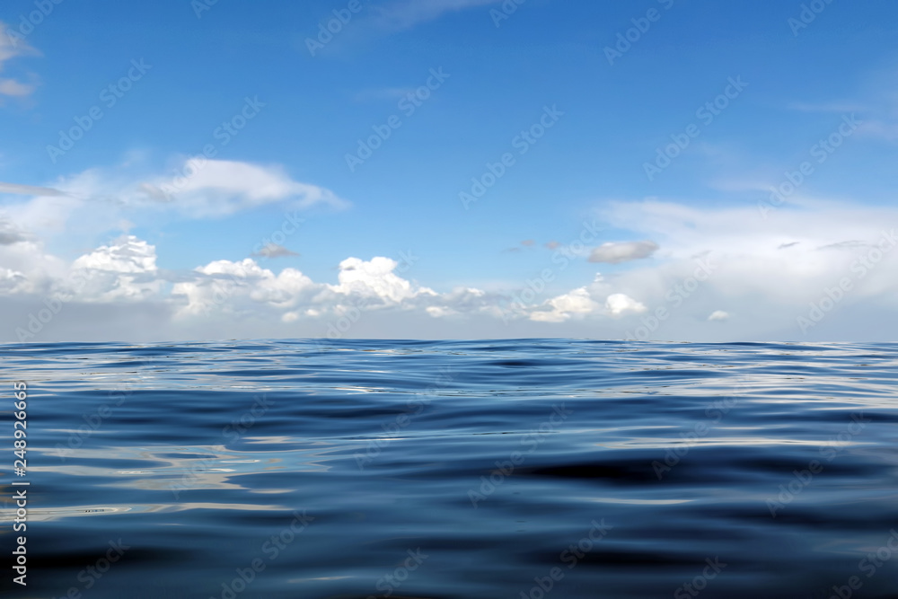 Poster 3d rendering of ocean view