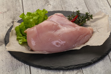 Raw chicken breast