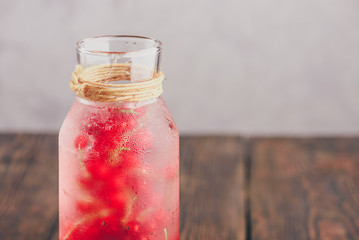 Red currant infused water