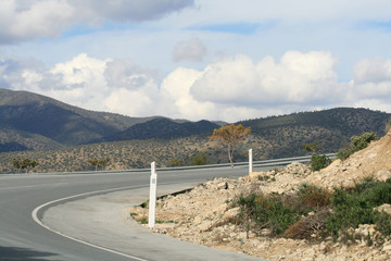 Mountain road curve