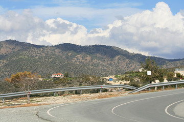 Mountain road curve