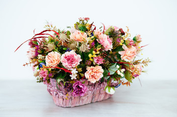 flowers on light background