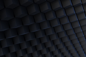 Abstract 3D minimalistic geometrical background of cubes