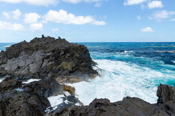Obraz premium Saint Vincent and the Grenadines, Owia salt ponds