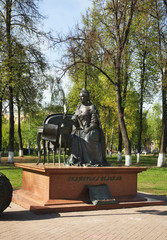 Monument to  Catherine II (Catherine Great) in Podolsk. Russia
