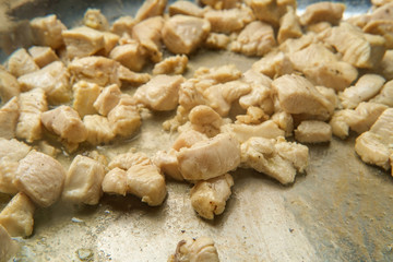 Cooking Chicken Wok