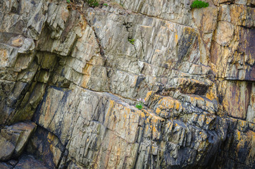 Mountain with natural pattern