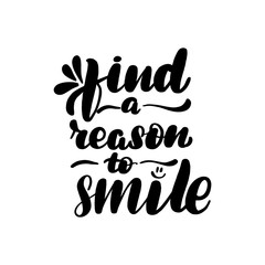 Inspirational handwritten brush lettering inscription