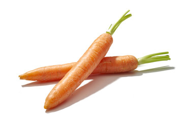 Marchew na białym tle