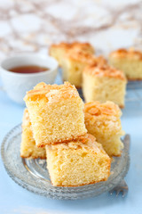Butterkuchen mit Mandelbl&auml;ttchen
