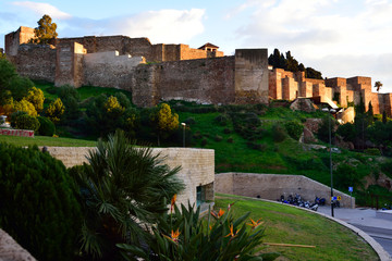 Fototapeta premium View on the famous Alcazar of Malaga, Spain