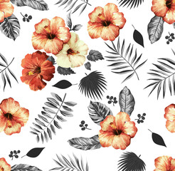 aloha,background,coconut,exotic,fabric,fashion,flora,flowers,garden,hawaii,hawaiian,hibiscus,jungle,leaf,nature,palm,paradise,print,pattern,repeat,succulent,summer,textile,texture,tree,tropic,tropical
