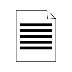 document sheet bent corner black and white