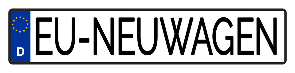 Kennzeichen: EU-Neuwagen