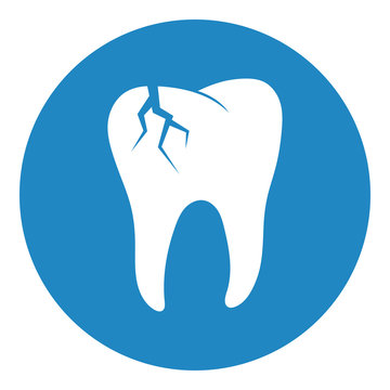 Broken Tooth Vector Icon