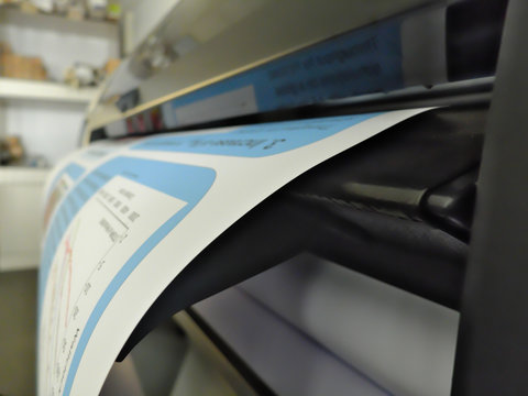Scientific poster printed on the plotter in A0 format