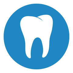 Healthy tooth icon. Oral dental hygiene
