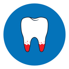 Loose tooth icon