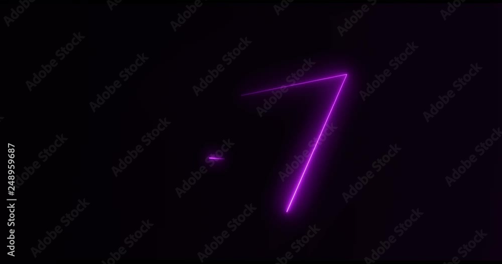 Poster abstract background with neon purple triangles creating a seamless loop.