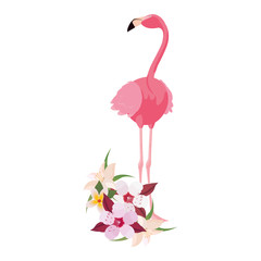 delicate flamingo floral wreath flower
