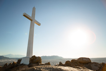 Mountain Top Cross at Sunrise 08