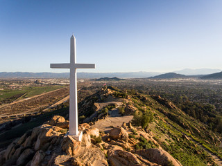 Mountain Top Cross at Sunrise 46