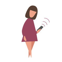 girl holding sounding gadget in her hand