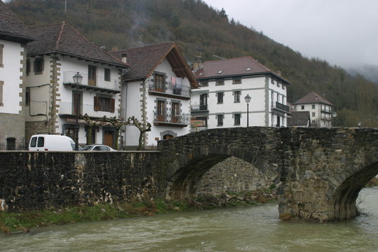 Village of Huesca in  Aragon. Spain