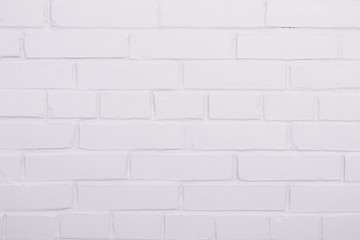 White color brick wall backdrop