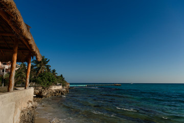 Sea pier on the island of Mujeres.
