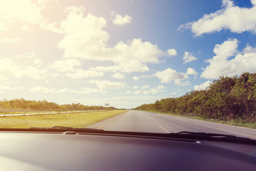 Driving a car