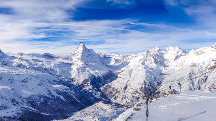 Fototapeta na wymiar Matterhorn From Above