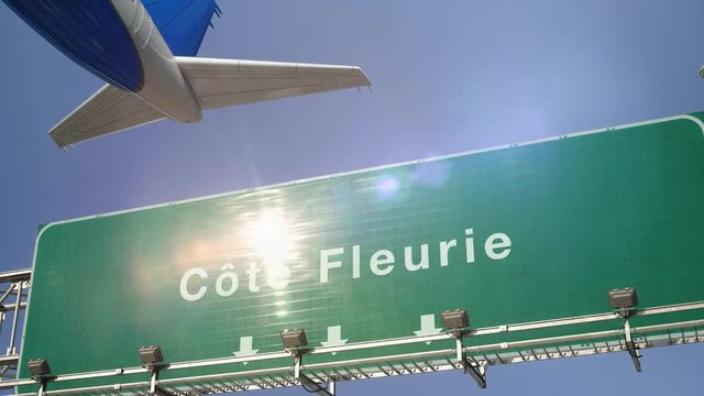 Airplane Take off Cote Fleurie