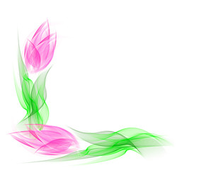 Floral romantic tender background