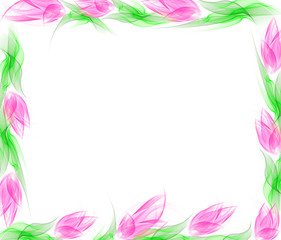 Floral romantic tender background