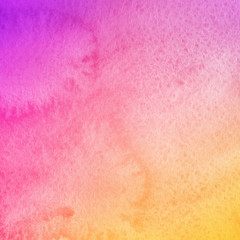 Colorful bright ink and watercolor textures on white paper background. Paint leaks and ombre effects. Hand painted abstract image.