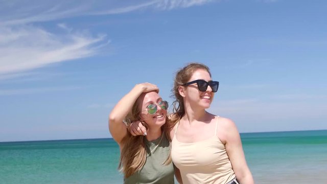 Two Friends on the Beach