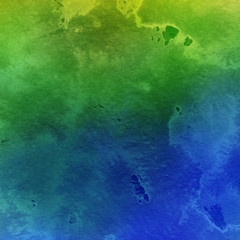 Colorful bright ink and watercolor textures on white paper background. Paint leaks and ombre effects. Hand painted abstract image.