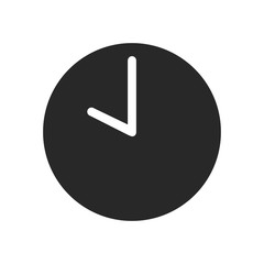 Time icon vector. Clock sign